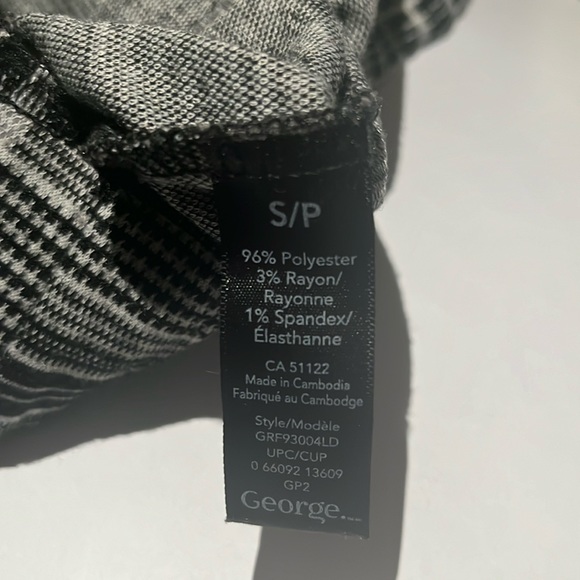 George Gray & Black Plaid Checkered Dress Pants Size Small (Skinny Leg) NWOT $30 - Picture 10 of 11
